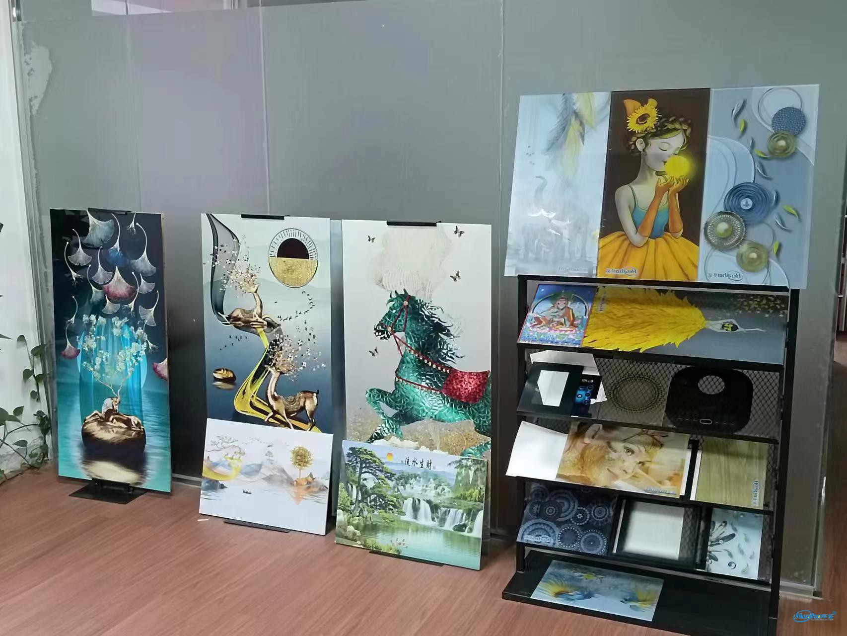 打印后效果产品展示区